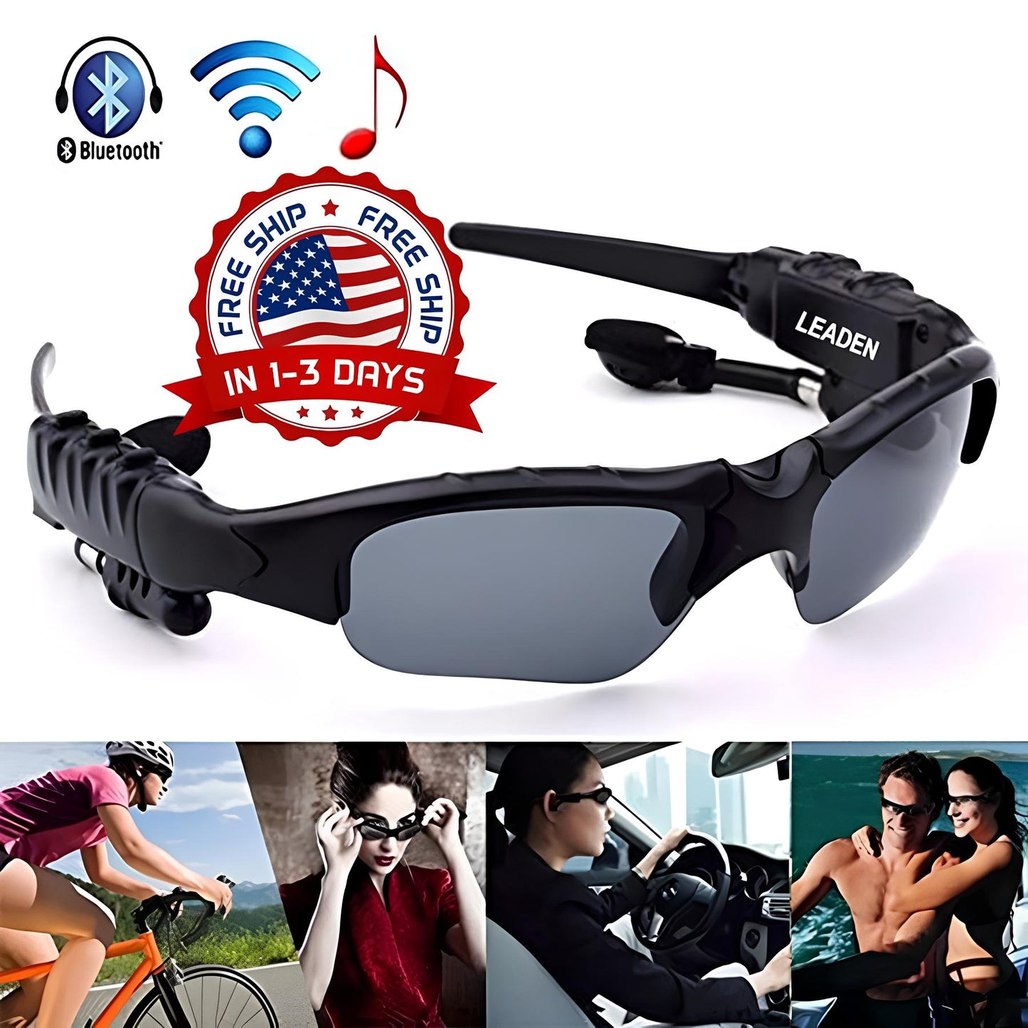 Lentes de sol con audio bluetooth